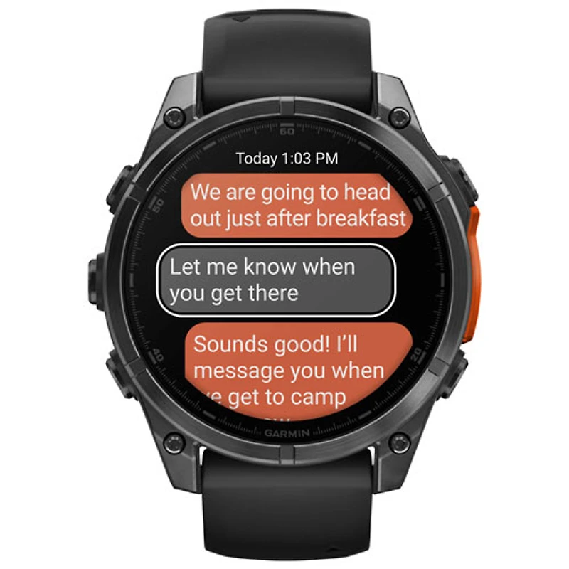 Garmin fēnix 8 47mm AMOLED Bluetooth Multisport Smartwatch - Black/Slate Grey