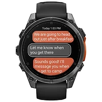 Garmin fēnix 8 47mm AMOLED Bluetooth Multisport Smartwatch - Black/Slate Grey