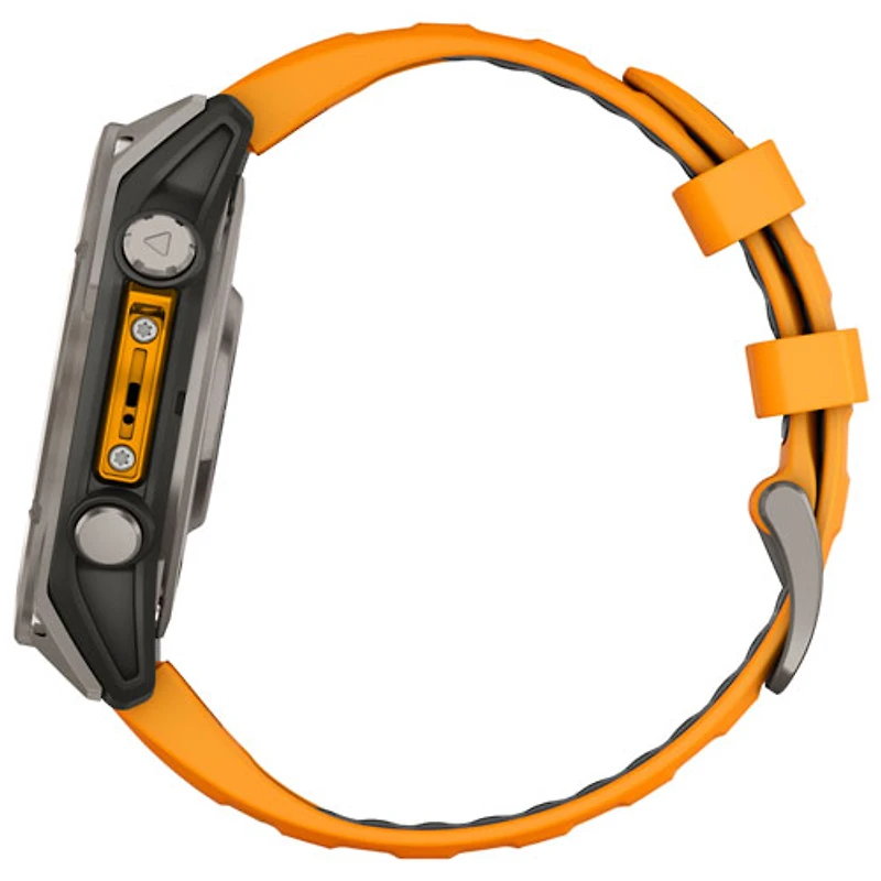 Garmin fēnix 8 47mm Sapphire AMOLED Bluetooth Multisport Smartwatch - Spark Orange/Graphite/Carbon Grey