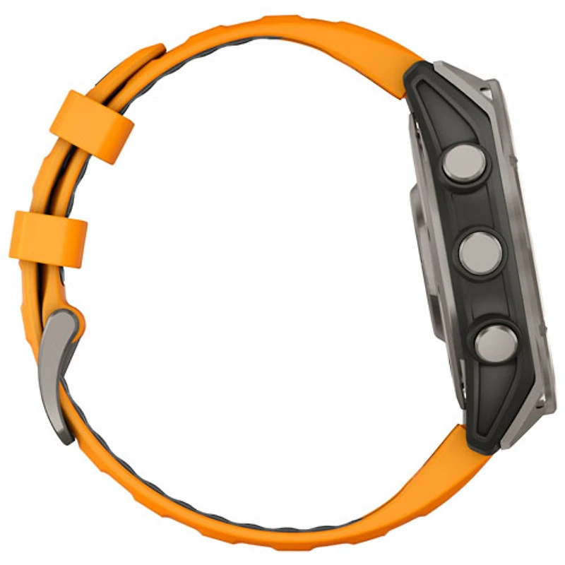 Garmin fēnix 8 47mm Sapphire AMOLED Bluetooth Multisport Smartwatch - Spark Orange/Graphite/Carbon Grey