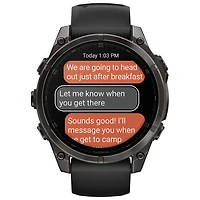 Garmin fēnix 8 47mm Sapphire AMOLED Bluetooth Multisport Smartwatch - Black/Carbon Grey