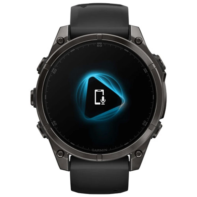Garmin fēnix 8 47mm Sapphire AMOLED Bluetooth Multisport Smartwatch - Black/Carbon Grey