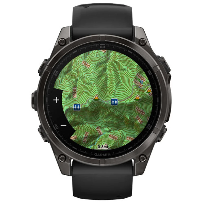 Garmin fēnix 8 47mm Sapphire AMOLED Bluetooth Multisport Smartwatch - Black/Carbon Grey