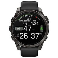 Garmin fēnix 8 47mm Sapphire AMOLED Bluetooth Multisport Smartwatch - Black/Carbon Grey