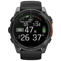 Montre intelligente multisport Bluetooth AMOLED fēnix 8 de 51 mm de Garmin - Noir/Gris ardoise