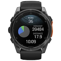 Montre intelligente multisport Bluetooth AMOLED fēnix 8 de 51 mm de Garmin - Noir/Gris ardoise