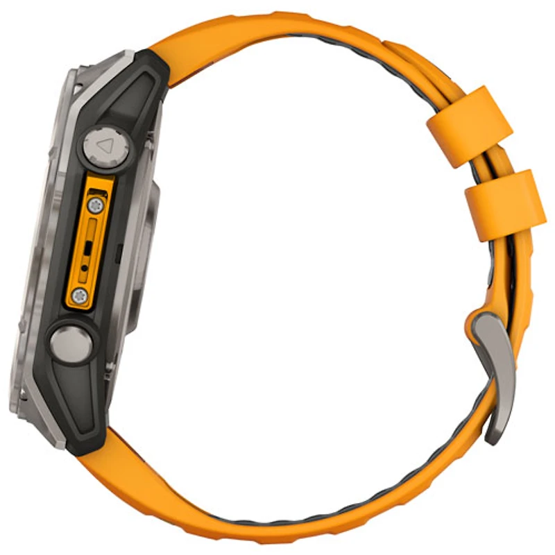 Garmin fēnix 8 51mm Sapphire AMOLED Bluetooth Multisport Smartwatch - Spark Orange/Graphite/Carbon Grey