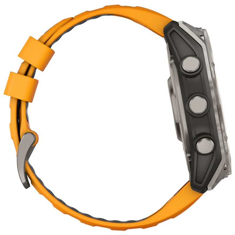 Garmin fēnix 8 51mm Sapphire AMOLED Bluetooth Multisport Smartwatch - Spark Orange/Graphite/Carbon Grey
