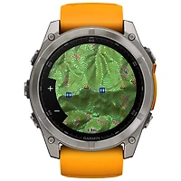 Garmin fēnix 8 51mm Sapphire AMOLED Bluetooth Multisport Smartwatch - Spark Orange/Graphite/Carbon Grey