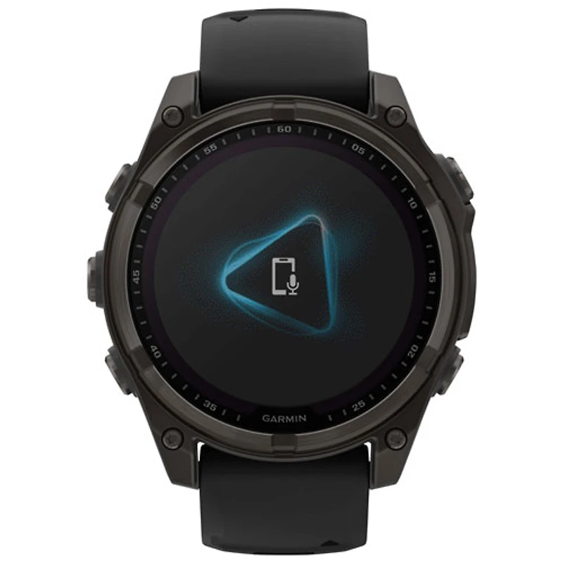 Garmin fēnix 8 47mm Sapphire Solar Bluetooth Multisport Smartwatch - Black/Carbon Grey