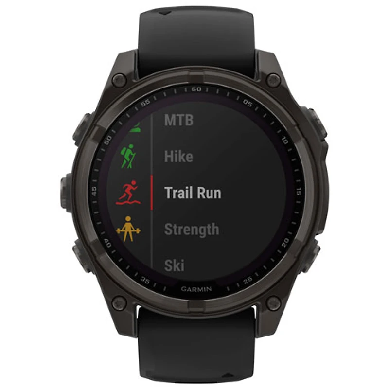 Garmin fēnix 8 47mm Sapphire Solar Bluetooth Multisport Smartwatch - Black/Carbon Grey