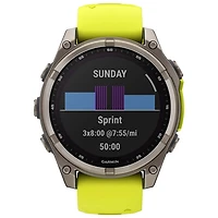 Montre intelligente multisport Bluetooth solaire en verre saphir fēnix 8 de mm de Garmin