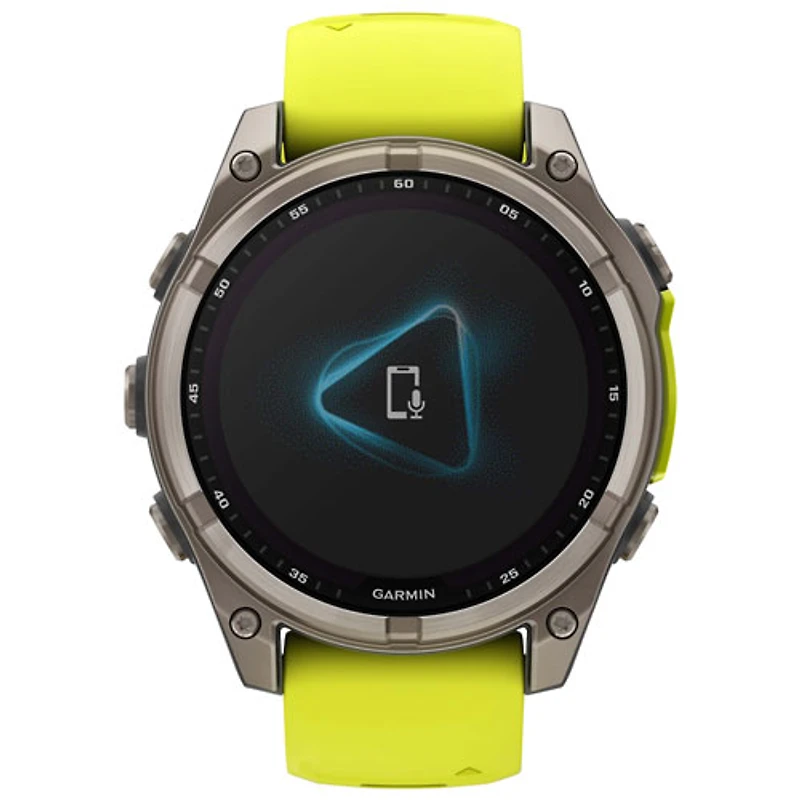 Montre intelligente multisport Bluetooth solaire en verre saphir fēnix 8 de mm de Garmin