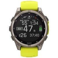 Montre intelligente multisport Bluetooth solaire en verre saphir fēnix 8 de mm de Garmin