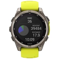 Montre intelligente multisport Bluetooth solaire en verre saphir fēnix 8 de mm de Garmin