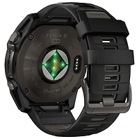 Garmin fēnix 8 51mm Sapphire Solar Bluetooth Multisport Smartwatch - Black/Carbon Grey
