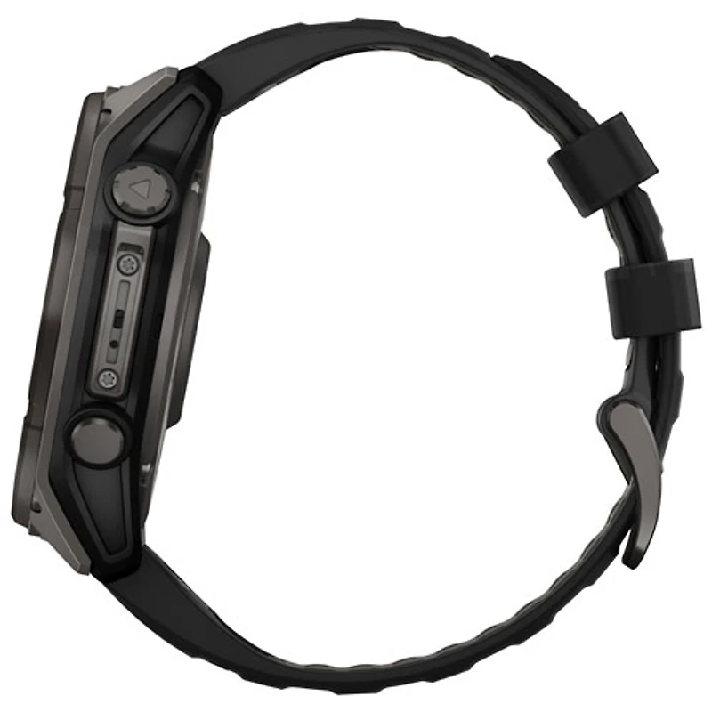 Garmin fēnix 8 51mm Sapphire Solar Bluetooth Multisport Smartwatch - Black/Carbon Grey