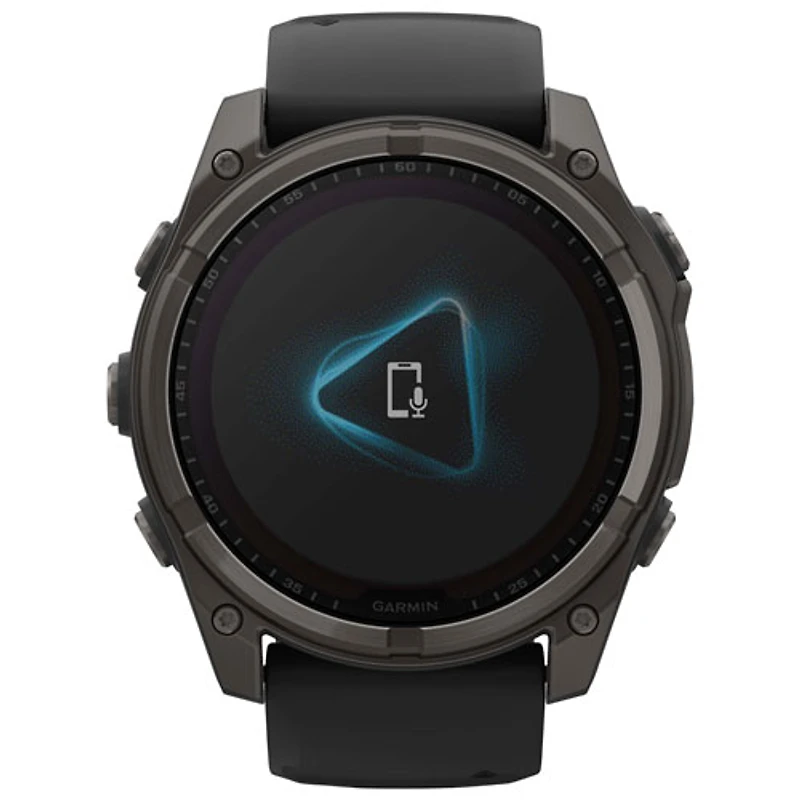 Garmin fēnix 8 51mm Sapphire Solar Bluetooth Multisport Smartwatch - Black/Carbon Grey