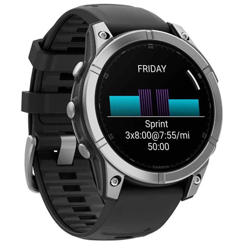 Montre intelligente multisport Bluetooth AMOLED 47 mm fēnix E de Garmin