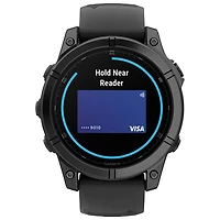 Garmin fēnix E 47mm AMOLED Bluetooth Multisport Smartwatch - Black/Carbon Grey