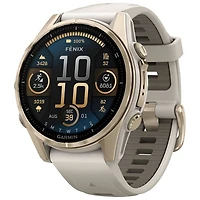 Garmin fēnix 8 43mm Sapphire AMOLED Bluetooth Multisport Smartwatch - Whitestone/Silver