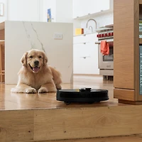 Aspirateur robot-vadrouille connecté Wi-Fi à vidage automatique Dustin de bObsweep - Nuit noire