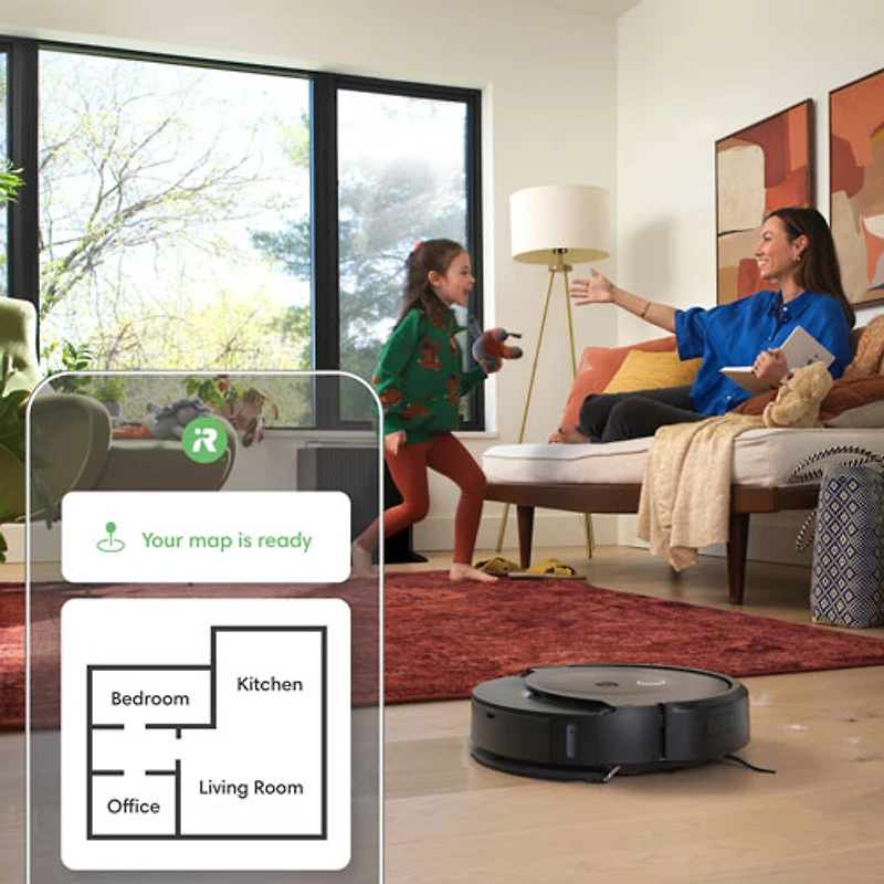 Aspirateur robot Roomba Combo 10 Max et station d'accueil AutoWash d'iRobot - Noir