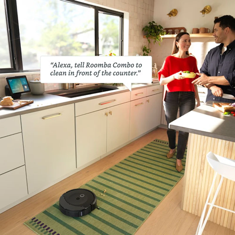 Aspirateur robot Roomba Combo 10 Max et station d'accueil AutoWash d'iRobot - Noir