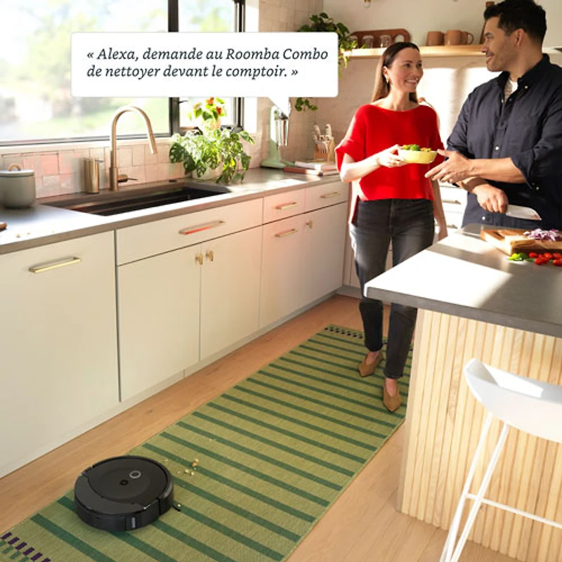 Aspirateur robot Roomba Combo 10 Max et station d'accueil AutoWash d'iRobot - Noir