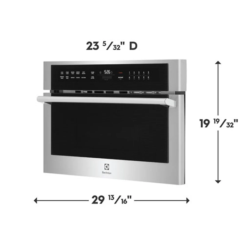 Four à micro-ondes encastrable d'Electrolux - 1,6 pi³ - Acier inoxydable