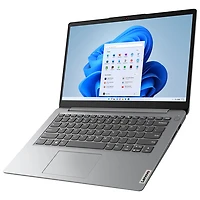 Portable de 14 po IdeaPad 1i de Lenovo - Gris nuage (Celeron N4500 d'Intel/RAM 4 Go/SSD 128 Go/Windows 11)