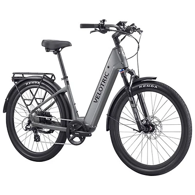 Vélo de ville électrique Discover 2 de Velotric (moteur de 750 W/autonomie 120 km/vitesse maximale 45 km/h) - Gris pierre