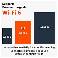 Clé de diffusion multimédia en continu Fire TV Stick 4K (2024) avec télécommande vocale Alexa Amazon