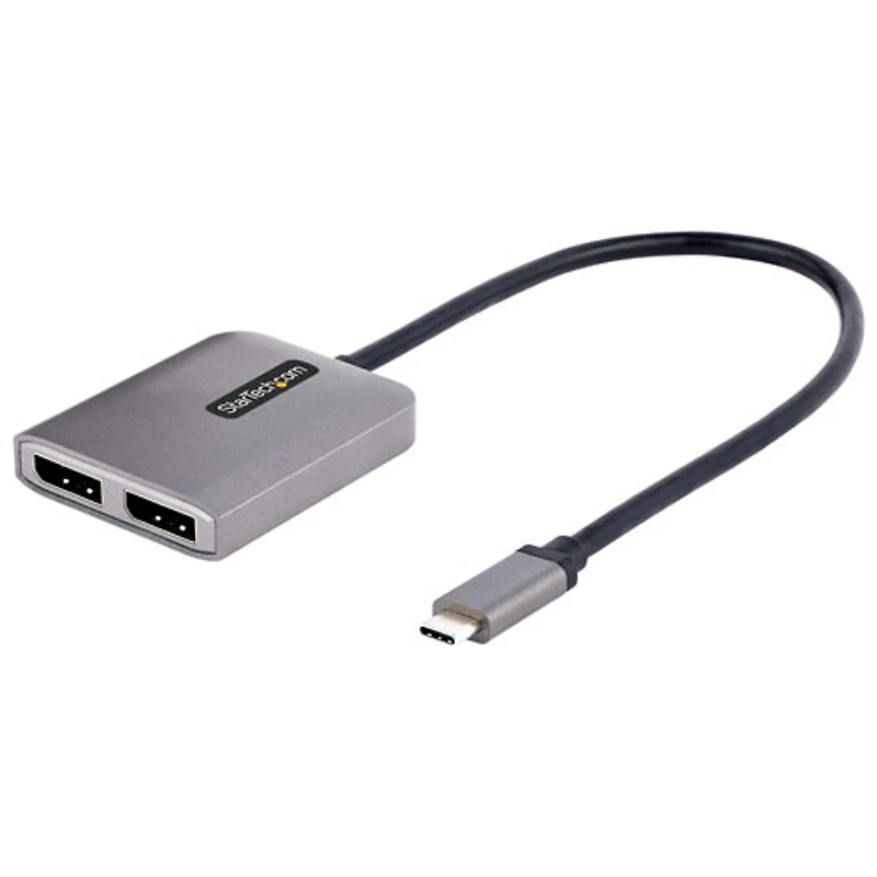 Adaptateur USB-C à deux DisplayPort 1.4 de StarTech (MST14CD122DP) - Gris cosmique