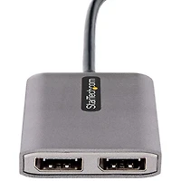 Adaptateur USB-C à deux DisplayPort 1.4 de StarTech (MST14CD122DP) - Gris cosmique