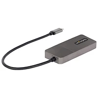Adaptateur à 3 ports USB-C pour moniteurs multiples de StarTech (MST14CD123HD) - Gris cosmique