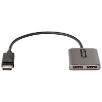 Répartiteur DisplayPort à DisplayPort 1.4 à deux moniteurs StarTech (MST14DP122DP) - Gris cosmique
