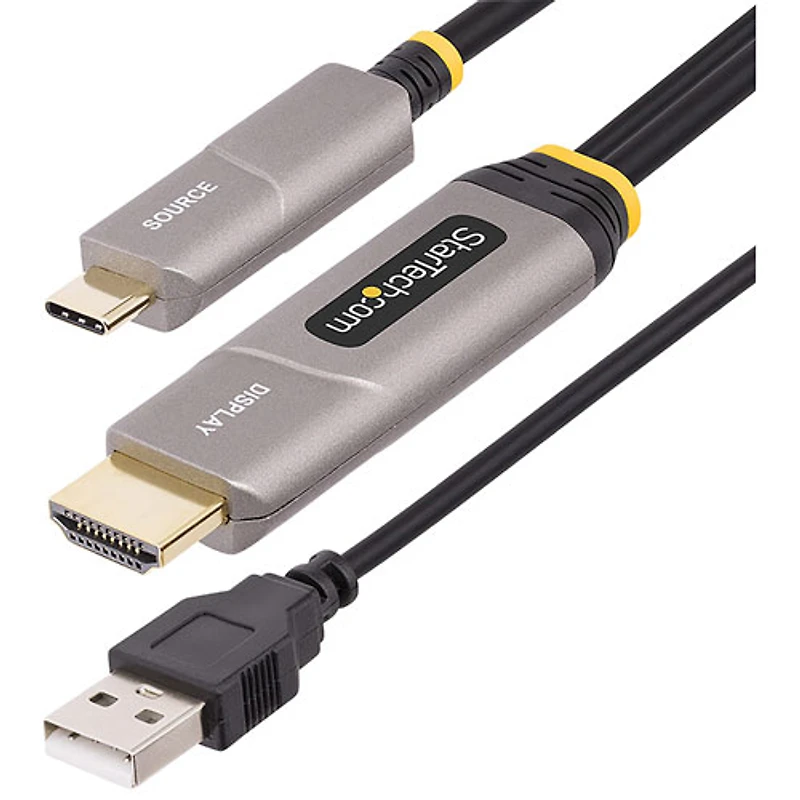 StarTech 15.24m (50 ft) USB-C to HDMI 2.0 Active Optical Cable (146B-USBC-HDMI4K-AOC)