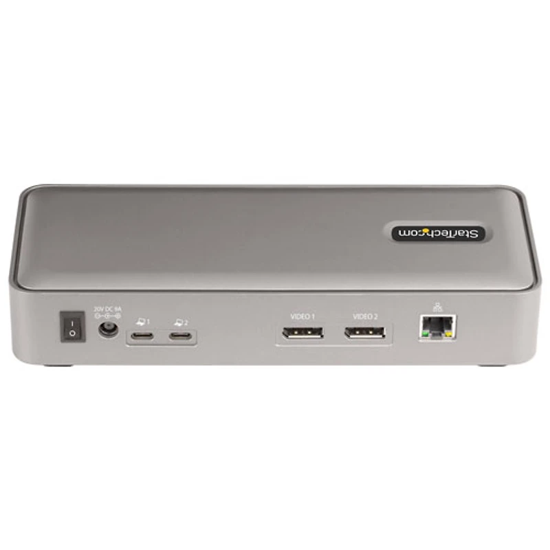 StarTech Dual-Laptop USB-C KVM Docking Station - Space Grey