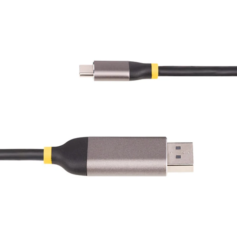 StarTech 3m (10 ft.) USB-C to DisplayPort Adapter Cable (142-USBC-DP-8K-10F) - Black/Grey