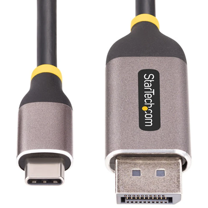 StarTech 3m (10 ft.) USB-C to DisplayPort Adapter Cable (142-USBC-DP-8K-10F) - Black/Grey