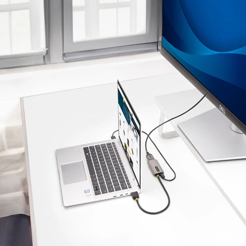 StarTech 30cm (1 ft.) HDMI to DisplayPort Adapter Cable (148B-HDMI-DP-8K) - Space Grey