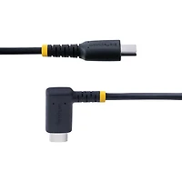 StarTech 2m (6.6 ft.) USB-C to Right Angle USB-C Cable (R2CCR-2M-USB-CABLE) - Black