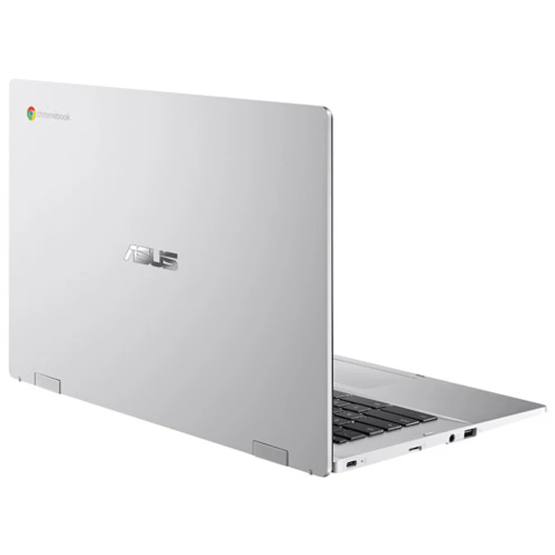 Chromebook de 14 po CX 1400 d'ASUS - Argenté transparent (Celeron N4500 d'Intel/RAM 8 Go/SSD 128 Go/ChromeOS)