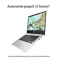 Chromebook de 14 po CX 1400 d'ASUS - Argenté transparent (Celeron N4500 d'Intel/RAM 8 Go/SSD 128 Go/ChromeOS)