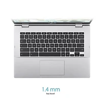 Chromebook de 14 po CX 1400 d'ASUS - Argenté transparent (Celeron N4500 d'Intel/RAM 8 Go/SSD 128 Go/ChromeOS)