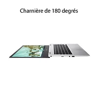 Chromebook de 14 po CX 1400 d'ASUS - Argenté transparent (Celeron N4500 d'Intel/RAM 8 Go/SSD 128 Go/ChromeOS)