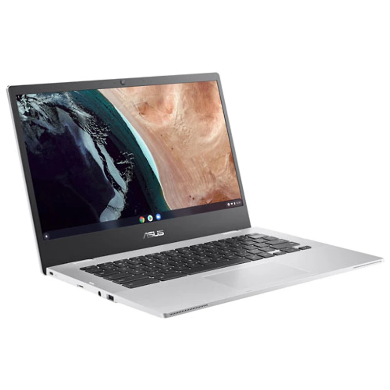 Chromebook de 14 po CX 1400 d'ASUS - Argenté transparent (Celeron N4500 d'Intel/RAM 8 Go/SSD 128 Go/ChromeOS)
