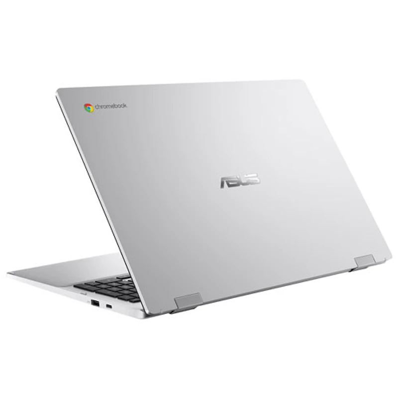 Chromebook de 15,6 po CX 1500 d'ASUS - Argenté transparent (Celeron N4500 d'Intel/RAM 8 Go/SSD 128 Go/ChromeOS)