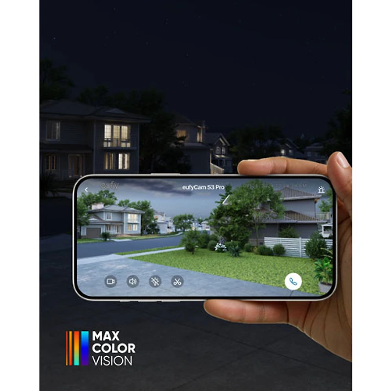 Caméra de sécurité d'extérieur sans fil Ultra HD 4K eufyCam S3 Pro avec panneau solaire d'eufy - Ensemble de 2